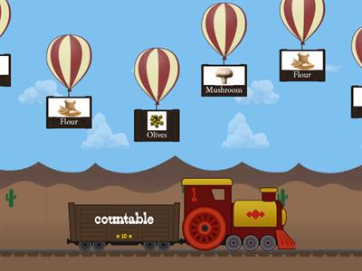 The food train (countable and uncountable nouns)