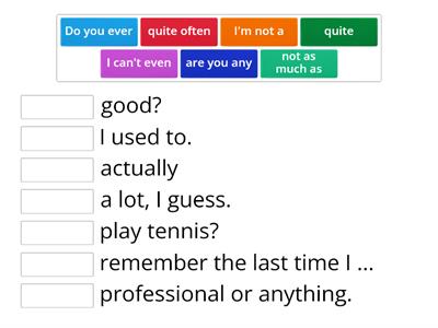 Frequency phrases (Outcomes intermediate)