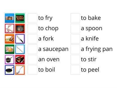 Vocabulary for cooking 