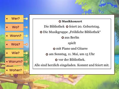 Deutsch lernen: Fragewörter