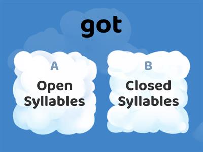 Open vs. Closed Syllables 2 Quiz