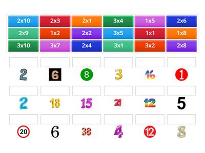 Tablas de Multiplicar 1-2-3