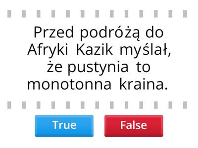 Ciemne okulary, rozdział z Afryki Kazika