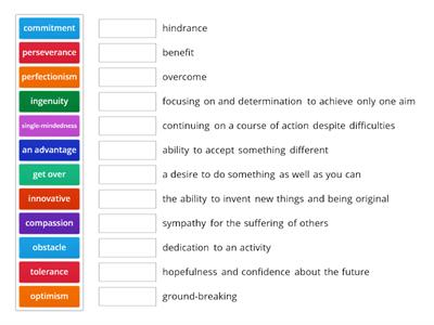 Insight Upper U1 Challenges vocab