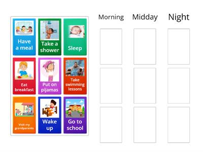 Times of the day + routines