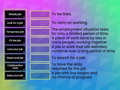 Work collocations