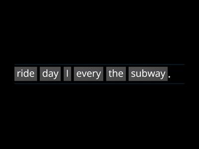 Sentences - Zdania - Present Simple - I ... every day - set02