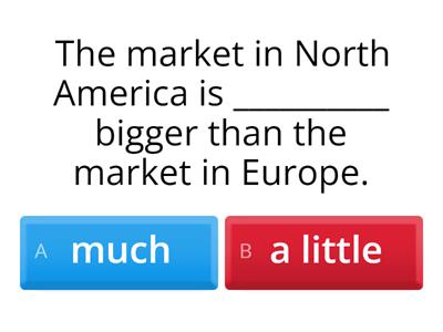 Comparatives and Superlatives with Quantifiers- E.2. Unit 8. Markets