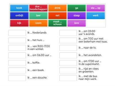 Wat doe jij op een dag?