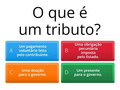                                                       QUIZ DIREITO TRIBUTÁRIO 