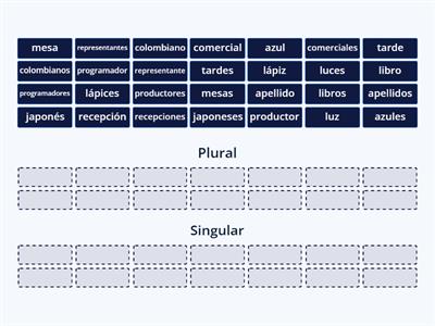    Singular y Plural