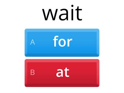 Verbs with prepositions Pre