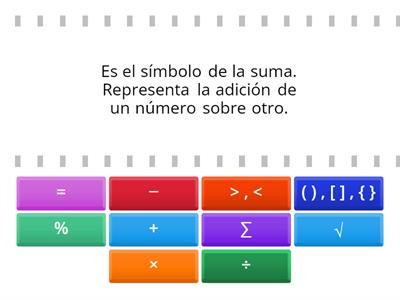 Signos Clave en Matematicas 