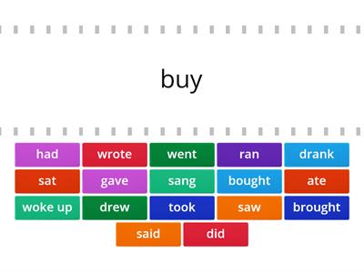  Simple Past- irregular verbs