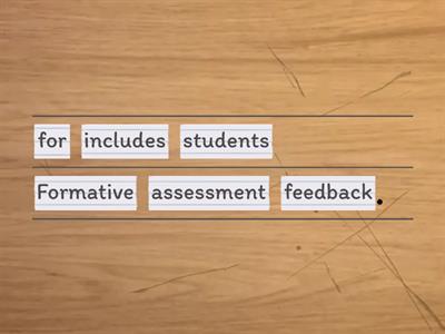 05 | Formative assessment