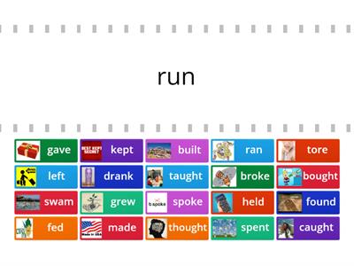   Irregular verbs past tense