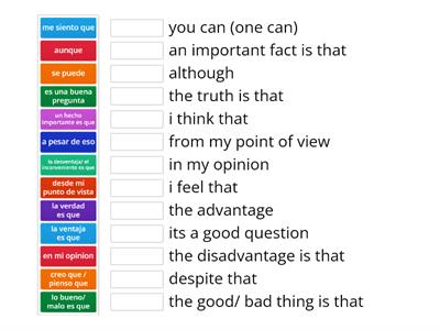GREAT opinion phrases 