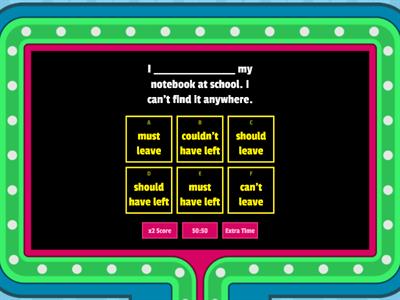 Revision: Modals, Wishes & regrets, Tenses