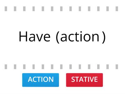 Action Verbs // Stative Verbs