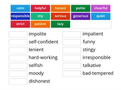 character traits