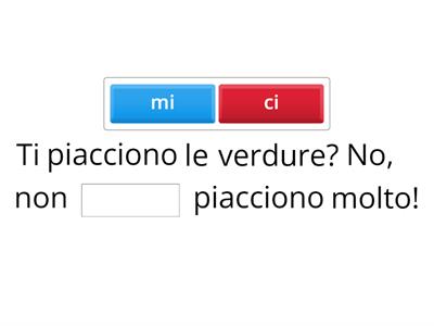 Il verbo piacere