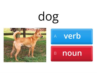 Verb or noun game