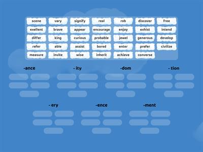 Noun Suffixes (Navigate B2)