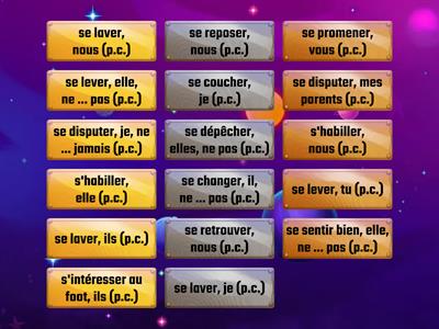 les verbes pronominaux au passé comopoé (Déc 3, Bayern, U4) (flip tiles)