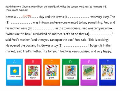Movers Reading and Writing Part 3 Practice