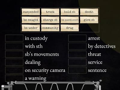 High Note, 10B Vocabulary: crime collocations