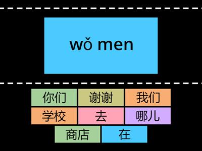 YCT1 lesson8 单词 拼音pinyin