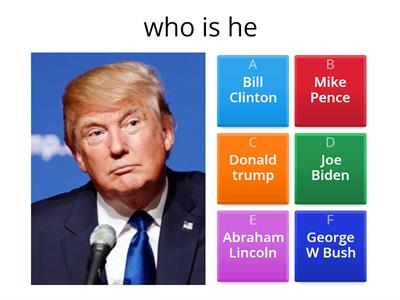 Donald trump presidents quiz