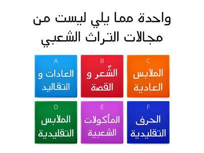 مراجعة درس التراث الشعبي الأردني