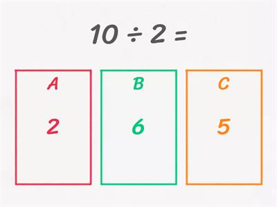Multiplicación y división de combinaciones básicas