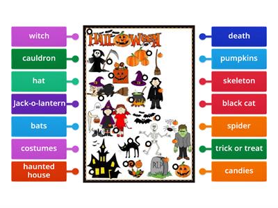 3 Halloween vocabulary