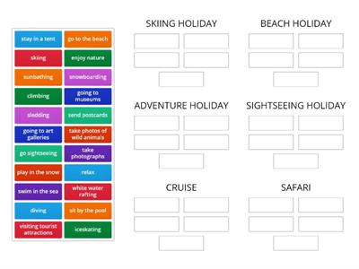 TYPES OF HOLIDAYS & HOLIDAY ACTIVITIES -SPARK 3, MODULE 5