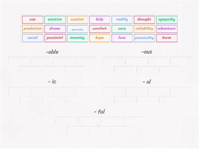 Suffixes