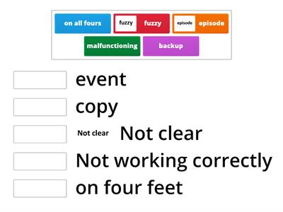 vocabulary quiz    mega goal 2