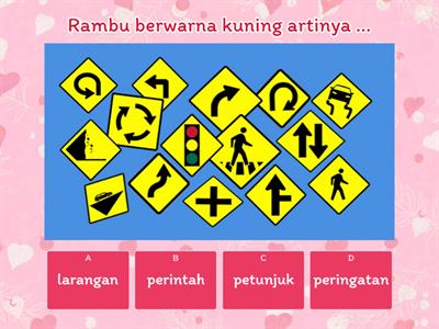 Game Quiz Rambu Lalu Lintas Kelas 4 Bab III Lihat Sekita