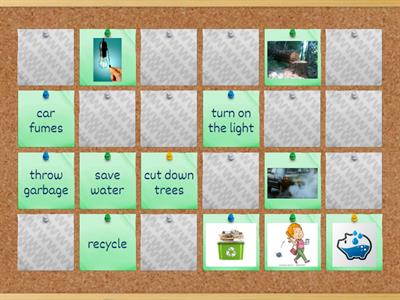  Recycling: vocabulary memory game