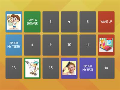 MEMORY GAME: DAILY ROUTINE