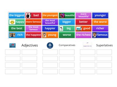 A1 A2 - Ajectives, Comparatives & Superlatives