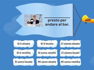 Verbi riflessivi al passato prossimo 