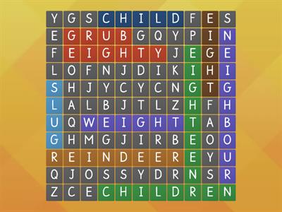 Jolly Grammar 'ei' and 'eigh' saying the /ai/ sound Wordsearch