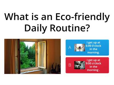 AEC - LE6 - Activity - PRE A1: "Eco-Friendly Daily Routine"