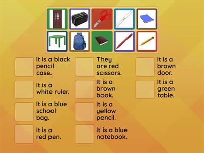 Colours and classroom objects