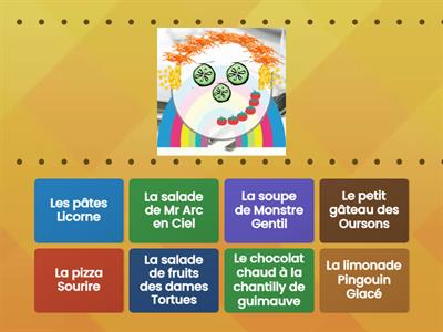 Le menu du jour rigolo/Le petit Gourmand/LMAC