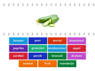 Welke groente of fruit is het?