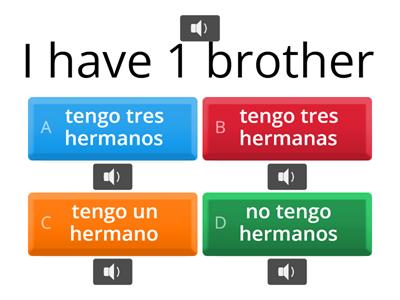 Los hermanos = siblings 1 Audio