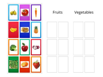 Fruits vs Vegetables